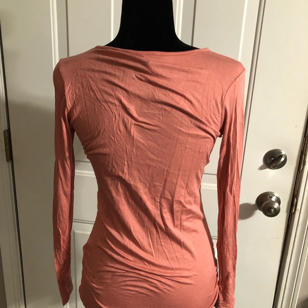 NEW Criss cross boutique shirt Jolie coral - Picture 4 of 5